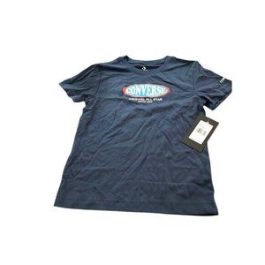 NEW Converse® Boys' Short Sleeve Graphic T-Shirt - Navy Blue Size XL: Cotton-Pol
